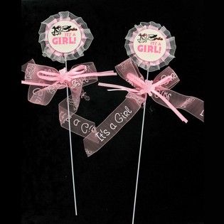 &Delta;&iota;&alpha;&kappa;&omicron;&sigma;&mu;&eta;&tau;&iota;&kappa;ό Cake Topper &Gamma;έ&nu;&nu;&eta;&sigma;&eta;&sigmaf; - It's a Girl (12 &tau;&mu;&chi;.)