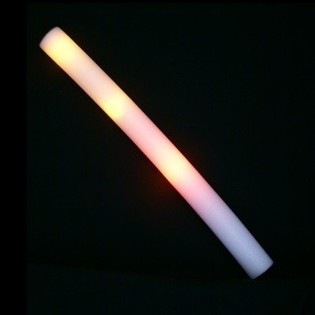 Φωτιζόμενο Ραβδί LED από Αφρολέξ Μονόχρωμο - Party Stick - Πορτοκαλί (24 τμχ.)