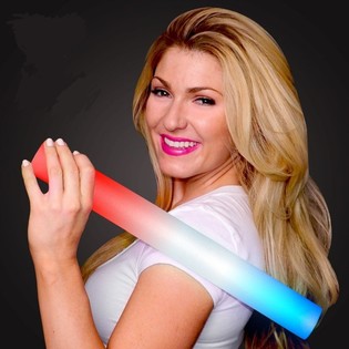 LED Foam Sticks - &Pi;&omicron;&lambda;ύ&chi;&rho;&omega;&mu;&omicron; Party Stick - &Kappa;ό&kappa;&kappa;&iota;&nu;&omicron;/&Lambda;&epsilon;&upsilon;&kappa;ό/&Mu;&pi;&lambda;&epsilon; (24&tau;&mu;&chi;)