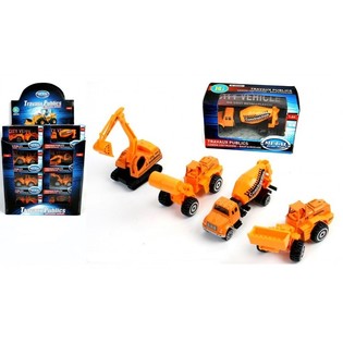 ΜΕΤΑΛΛΙΚΑ ΚΑΤΑΣΚΕΥΑΣΤΙΚΑ ΟΧΗΜΑΤΑ DIE-CAST MIX (24 τμχ.)