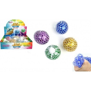ΜΠΑΛΑ SQUISHY – MIX ΧΡΩΜΑΤΑ ΜΕ GLITTER ΣΕ DISPLAY (12 τμχ.)
