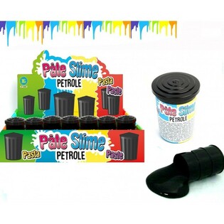 Μαύρη γλίτσα (slime) σε βαρέλι (80g) σε σταντ (24 τμχ)