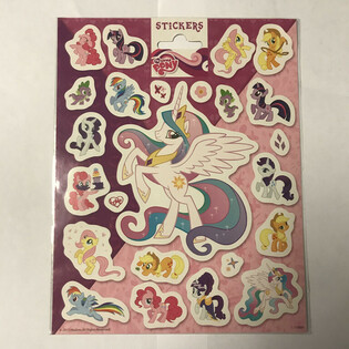 &Mu;&epsilon;&gamma;ά&lambda;&alpha; &phi;ύ&lambda;&lambda;&alpha; &mu;&epsilon; &alpha;&upsilon;&tau;&omicron;&kappa;ό&lambda;&lambda;&eta;&tau;&alpha; My Little Pony, 20x16 cm (10 &tau;&mu;&chi;)