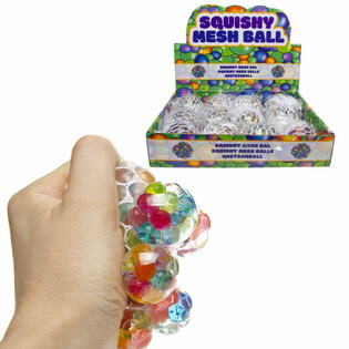 ΜΠΑΛΑΚΙΑ SQUISHY ΜΕ ΔΙΧΤΥ ΣΕ DISPLAY (12 τμχ.)