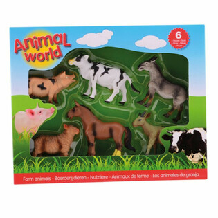 ANIMAL WORLD - ΣΕΤ ΠΑΙΧΝΙΔΙΟΥ ΜΕ 6 ΦΙΓΟΥΡΕΣ ΖΩΩΝ ΤΗΣ ΦΑΡΜΑΣ (1 τεμ.)