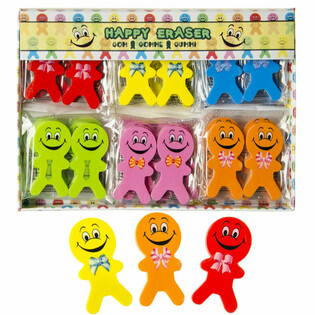 Χαρούμενες Γόμες Smiley 2 Τεμαχίων (36 σετ)