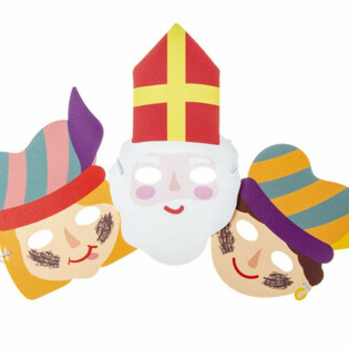 SINTERKLAAS - ΜΑΣΚΕΣ ΑΠΟ ΑΦΡΩΔΕΣ ΥΛΙΚΟ ΑΓΙΟΣ ΝΙΚΟΛΑΟΣ & ΠΙΕΤ (48 τμχ.)