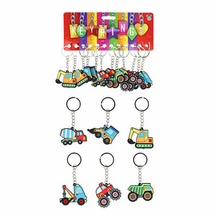 Μπρελόκ Οχήματα Κατασκευών (12 τμχ.)