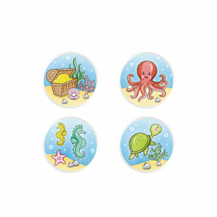 MIX SEA LIFE / ΘΑΛΑΣΣΙΑ ΖΩΑ - ΜΠΑΛΑΚΙΑ ΑΝΑΠΗΔΗΣΗΣ Ø3.3 cm (100 τμχ)