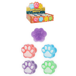 Slime &Pi;&alpha;&tau;&omicron;ύ&sigma;&alpha; &Sigma;&kappa;ύ&lambda;&omicron;&upsilon; - Paw Shaped Putty (24 &tau;&epsilon;&mu;ά&chi;&iota;&alpha;)