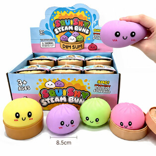 RAGE - Squishy Bun Dumplings ΜΕΓΑΛΟ (Διαστ. 8.5 x 8.5 x 4.8 Cm) - Viral 2026 Fidget Toy (12τμχ.)