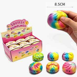 RAGE - Squishy Dumplings Ουράνιο Τόξο ΜΕΓΑΛΑ - PU Foam (12 τμχ)