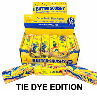 RAGE - SQUISHY BUTTER / &Beta;&Omicron;&Upsilon;&Tau;&Upsilon;&Rho;&Omicron; - &Sigma;&Chi;&Epsilon;&Delta;&Iota;&Omicron;: TIE DYE - SLOW RISING - &Delta;&iota;&alpha;&sigma;&tau;. 13x4x4 cm - &Sigma;&Epsilon; DISPLAY (12 &tau;&mu;&chi;.)