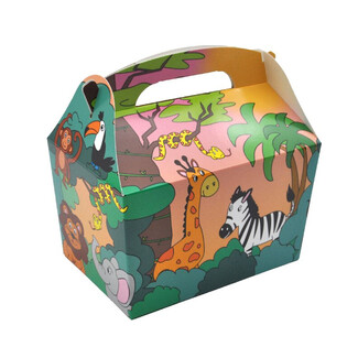 &Kappa;&Omicron;&Upsilon;&Tau;&Iota; &Mu;&Epsilon;&Nu;&Omicron;&Upsilon; JUNGLE ANIMALS - 18.5x12x19 CM - FOODBOX - KIDSBOX (24 &tau;&epsilon;&mu;.)