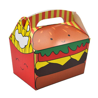 ΚΟΥΤΙ ΜΕΝΟΥ ΣΧΕΔΙΟ: HAMBURGER & ΠΑΤΑΤΕΣ - Διαστ. 18.5x12x19 CM - FOODBOX - KIDSBOX (24 τεμ.)